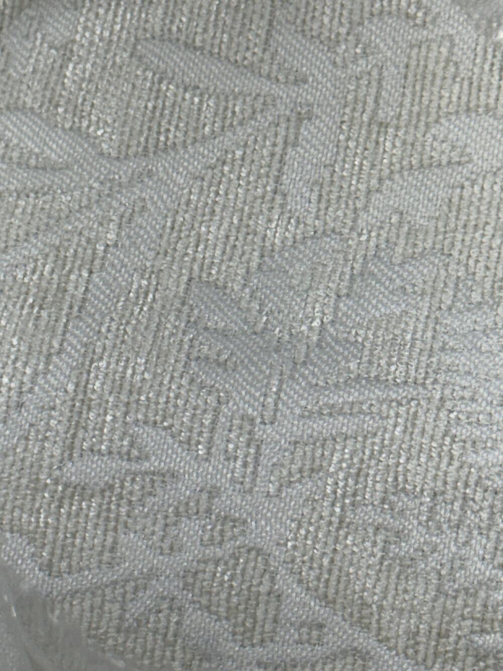 Gray Floral Blackout Curtain Panel 50x95 Textured Window Drapery